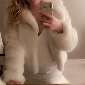 Faux fur short coat